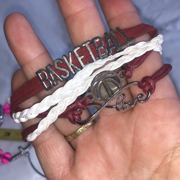 3/$15 9pc bracelet bangles multi color basketball - Picture 5 of 7